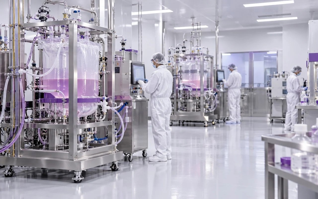 Representative controlled mammalian cell manufacturing environment.